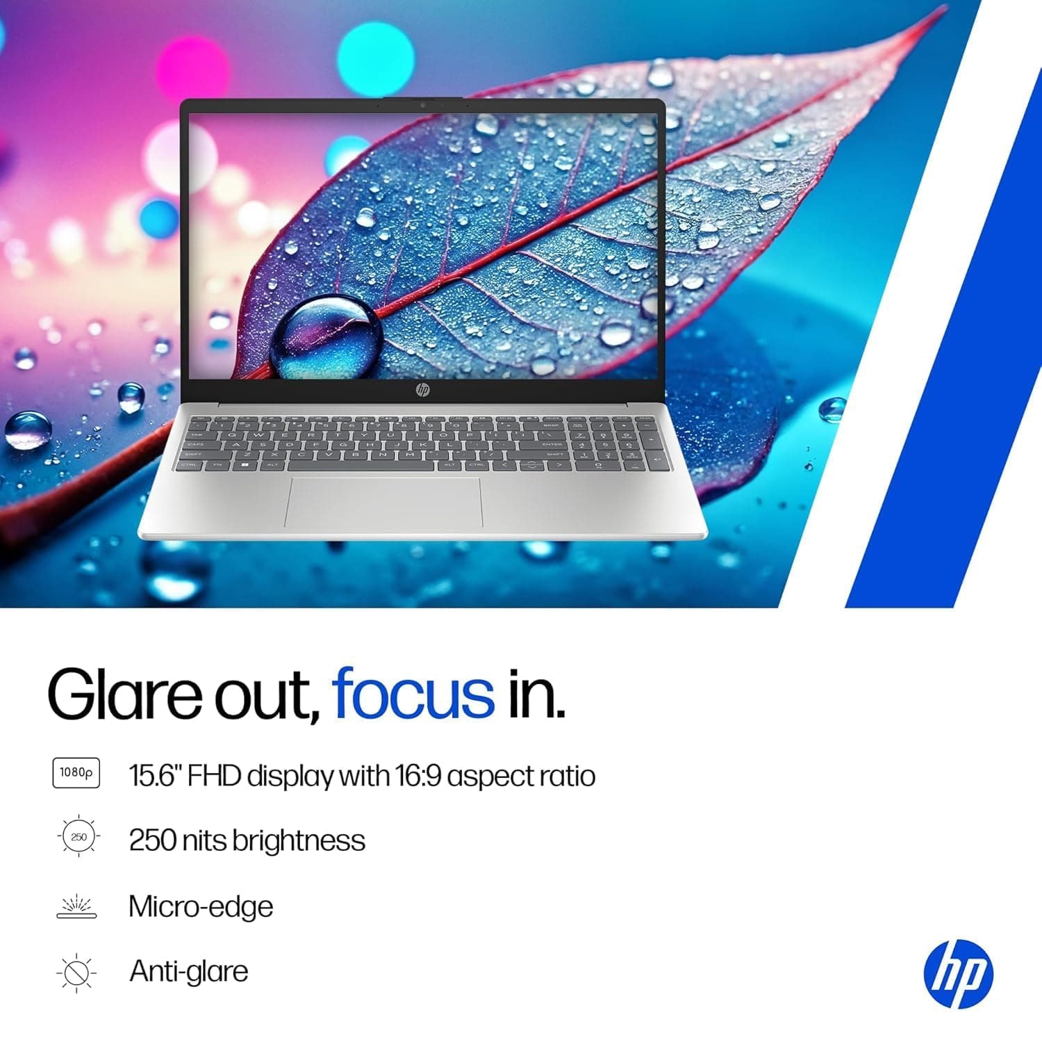 HP 15 Laptop with 13th Gen Intel Core i5, 16GB RAM, 512GB SSD, Windows 11
