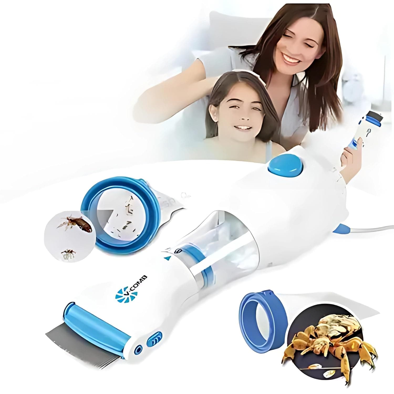 v comb electric lice removal machine
